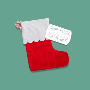 Embroidery: Christmas Stocking and Sticker