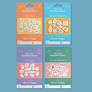 Wash Away Stickers Pack: Wash Away Stickers 4 Pack Bundle