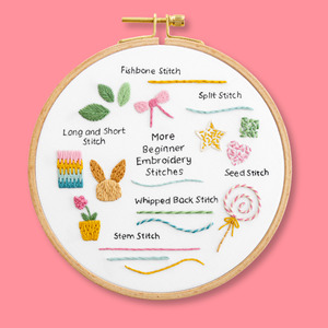 Embroidery: Stitch Sampler Extension Beginner Kit