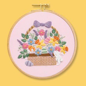 Easter Basket Embroidery Kit