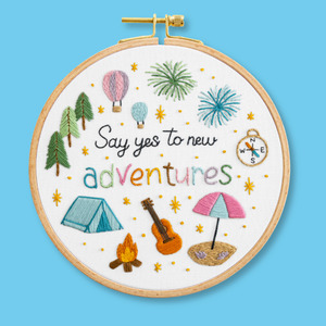 Embroidery: Say Yes to New Adventures Embroidery Kit