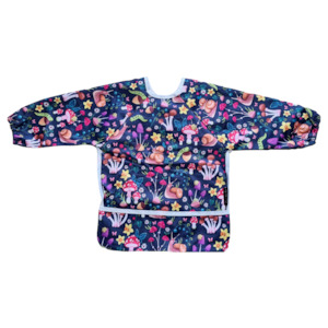 Sleeved Bibs: Sleeved Bibs - Springtime Garden