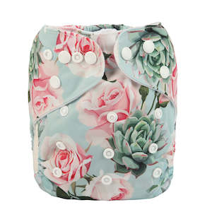 Basic Pocket Nappy - Succulent Roses