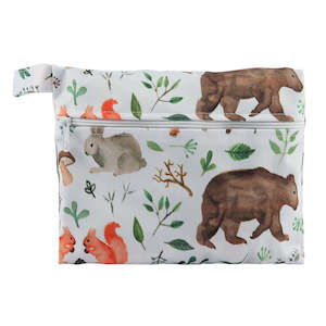 Clever Wee Fox: Wet Bags - Watercolour Woodland