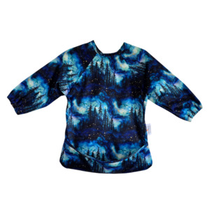 Mealtime Playtime More: Luxe Sleeved Bibs - Twilight Trees