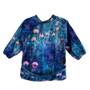 Mealtime Playtime More: Luxe Sleeved Bibs - Ethereal Poppy