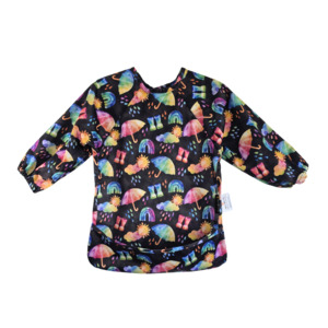 Mealtime Playtime More: Luxe Sleeved Bibs - Sunshine Showers