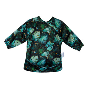 Luxe Sleeved Bibs - Monstera Aurea