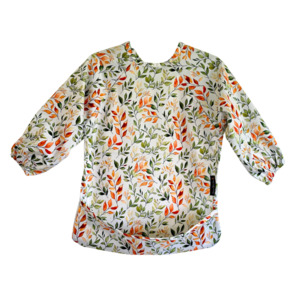 Mealtime Playtime More: Luxe Sleeved Bibs - Rustic Leaves