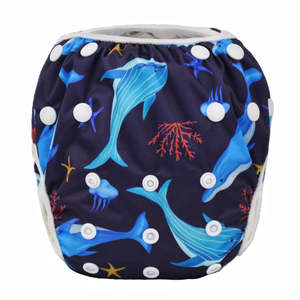 Birthday Sale Collection: Swim Nappy - Whaling Around