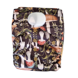 Spring 23 Collection: Premium AI2 Nappy - Enchanted Mushroom Grove
