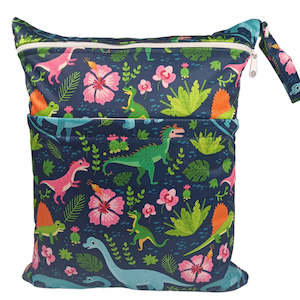 Clever Wee Fox: Wet Bags - Dino Floral