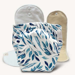 Ai2 Snap In Nappies: Mimi & Co Originals 2.0 - Blue Leaves
