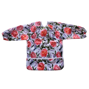 Sleeved Bibs: Sleeved Bibs - Hummingbirds