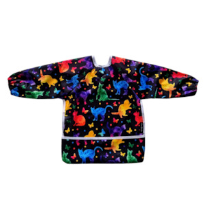 Sleeved Bibs - Colourful Cats