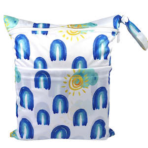 Clever Wee Fox: Wet Bags - Sunny Blues