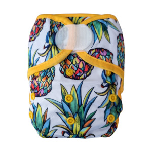Basic Double Gusset Nappy Covers - Pineapple Fiesta