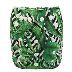 Basic Pocket Nappy - Leafy Illusion