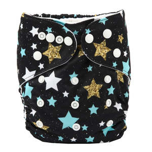 Nappy Care Card Collection: Basic Pocket Nappy - Stars