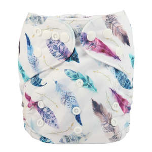 Nappy Care Card Collection: Basic Pocket Nappy - Feather Breeze