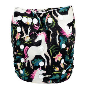 Basic Pocket Nappy - Enchanted Unicorns