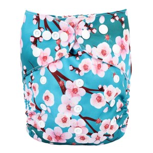 Basic Pocket Nappy - Cherry Blossoms