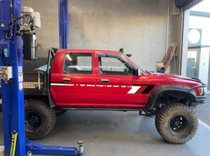 The Merch: TRD Style Cliffords Motorsport Decal Black Red White