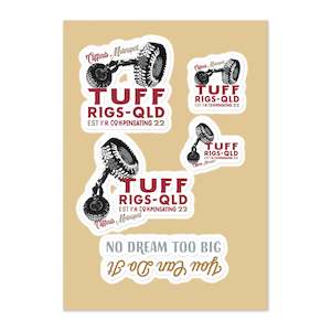 The Merch: Tuff Rigs - Great North - Sticker sheet