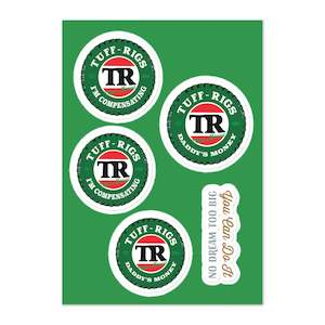 The Merch: Tuff Rigs - Victoria Beverage - Sticker sheet