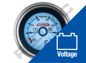 REDARC Dual Voltage Gauge With Optional Current Display