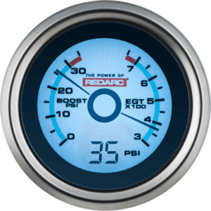 REDARC EGT & Boost / Pressure Gauge with Optional Oil Pressure Display