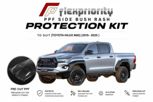 4wd Accessories: Pre Cut PPF Side Bush Rash Protection Kit | Toyota Hilux N80 2015-2025