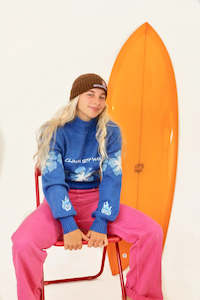 Surf Apparel: Climax Blue Hibiscus Knit