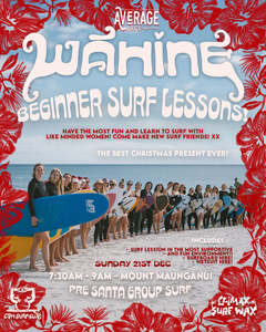 Wāhine beginner surf lessons! Santa group surf! 🎄🤶🏼✨
