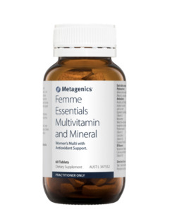 Practitioner only supplements: Female Essentials Multivitamin And Mineral