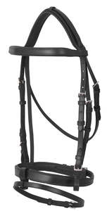 PLATINUM FLAT PADDED HANOVERIAN BRIDLE