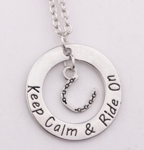 Jewelry And Accessories: "Keep Calm and ride on" necklace