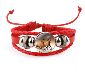 Jewelry And Accessories: Woven horse bracelet