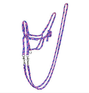 Rope halter with reins