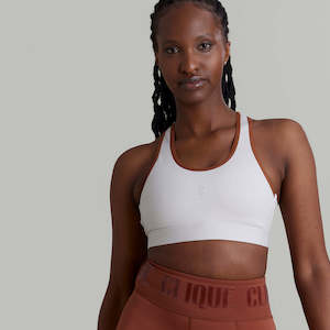 CLQ Racer Back Bra - Bone
