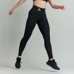 Power Play: CLQ Tall Power Compression Tights - Stealth
