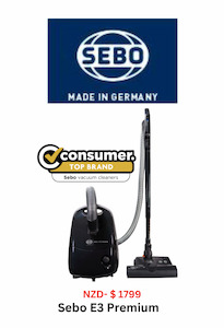 Domestic Vacuum Cleaners: V/C Sebo E3 Premium Dark Blue 2.0