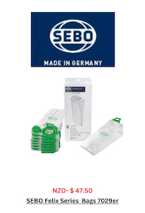 Our Sebo Range Of Vacuum Cleaners: Bags Sebo Felix/Dart (Box 8)