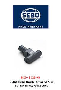 Our Sebo Range Of Vacuum Cleaners: Sebo Turbo Head Small