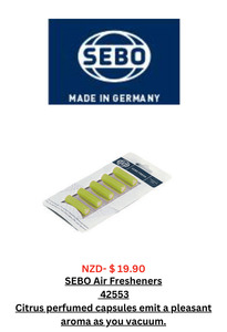 Sebo Vacuum Cleaner Accessories: Sebo Air Freshener for bags -  Lime fragrance