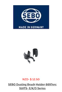 Sebo Vacuum Cleaner Accessories: Sebo Dusting Brush Rod Clip