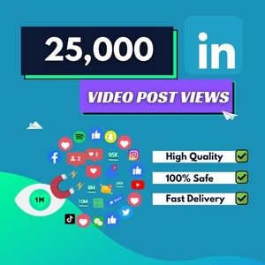 25000 Linkedin Video Post Views - youtubebulkviews.com