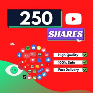 Products: 250 YouTube Shares — High Quality, Fast Delivery