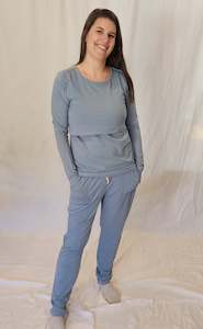 Products: Bamboo Winter Pyjama Set - Sky Blue