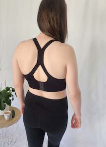 Nursing Bra: Perfect Fit Sports Bra - Black